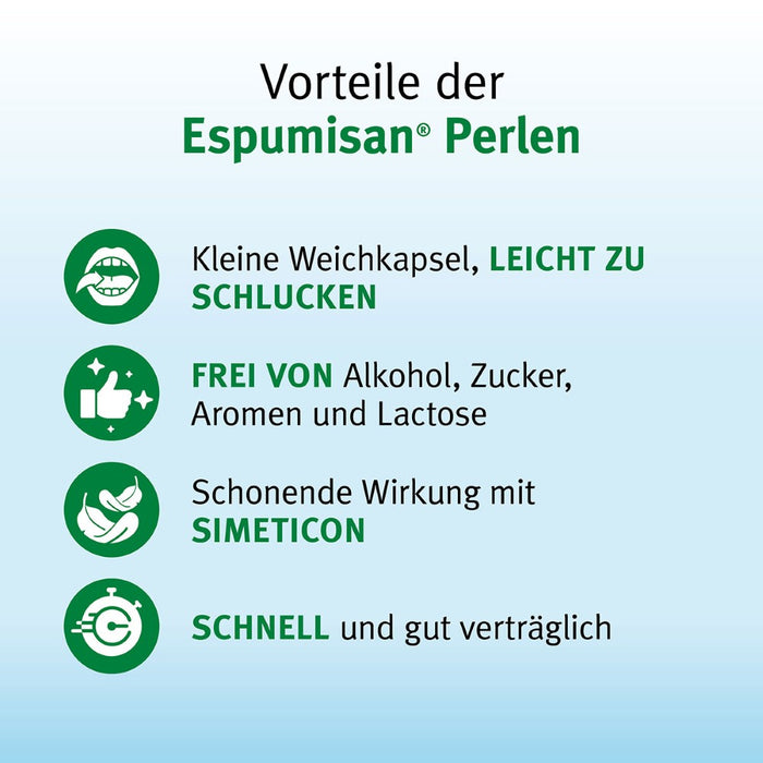Espumisan Perlen bei Blähungen, 100 St. Kapseln
