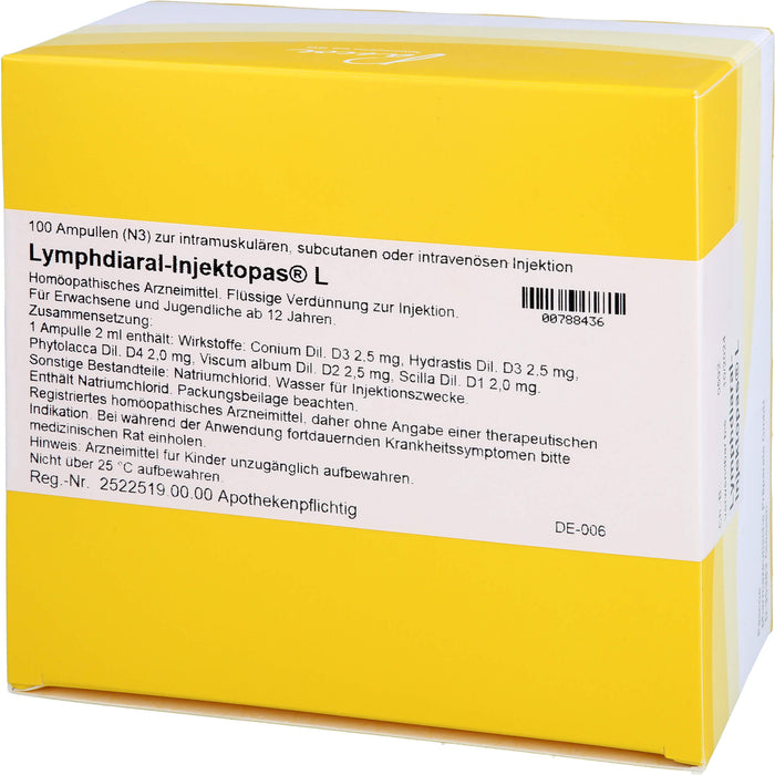 Lymphdiaral-Injektopas  L, 100 St. Ampullen