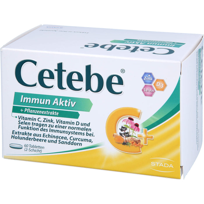 Cetebe Immun Aktiv Tabletten für eine normale Funktion des Immunsystems, 60 St. Tabletten