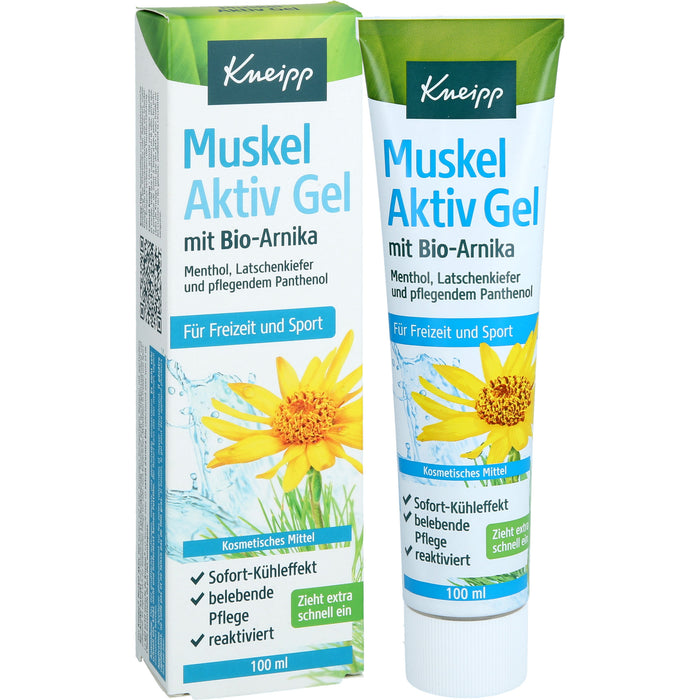 Kneipp Muskel Aktiv Gel mit Bio-Arnika, Menthol & Latschenkiefer, 100 ml Lösung