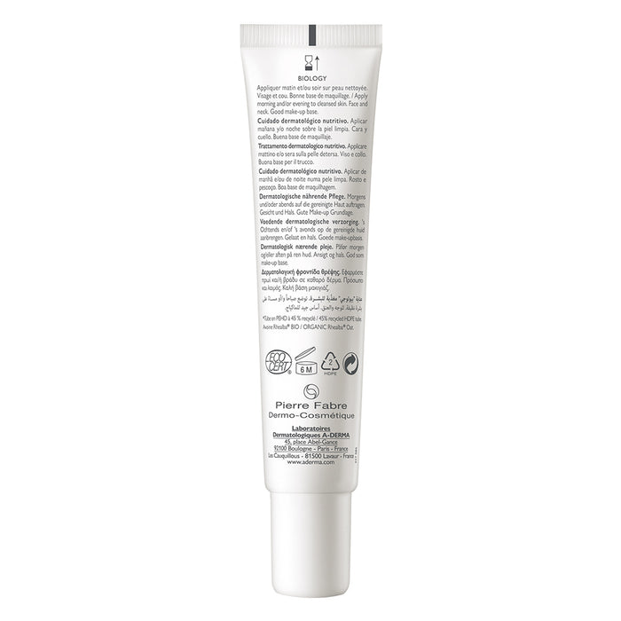 A-DERMA BIOLOGY NUTRI Nährende Pflege, 40 ml Crème
