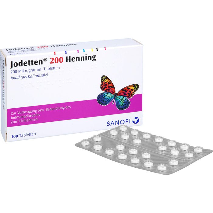 Jodetten  200 Henning, 200 Mikrogramm, Tabletten, 100 St. Tabletten