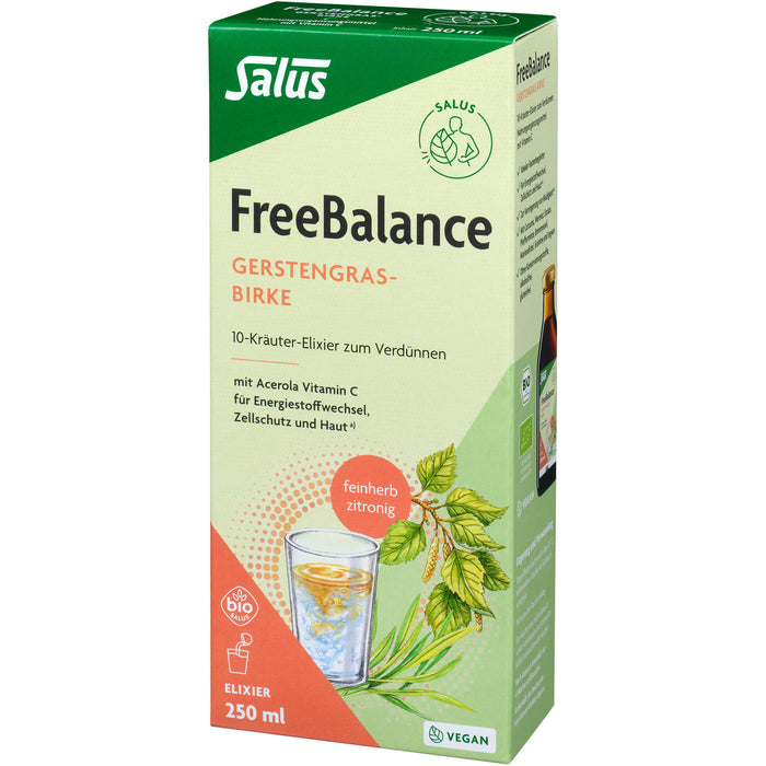 Salus FreeBalance Gerstengras-Birke Elixier bio, 249.9 ml Saft