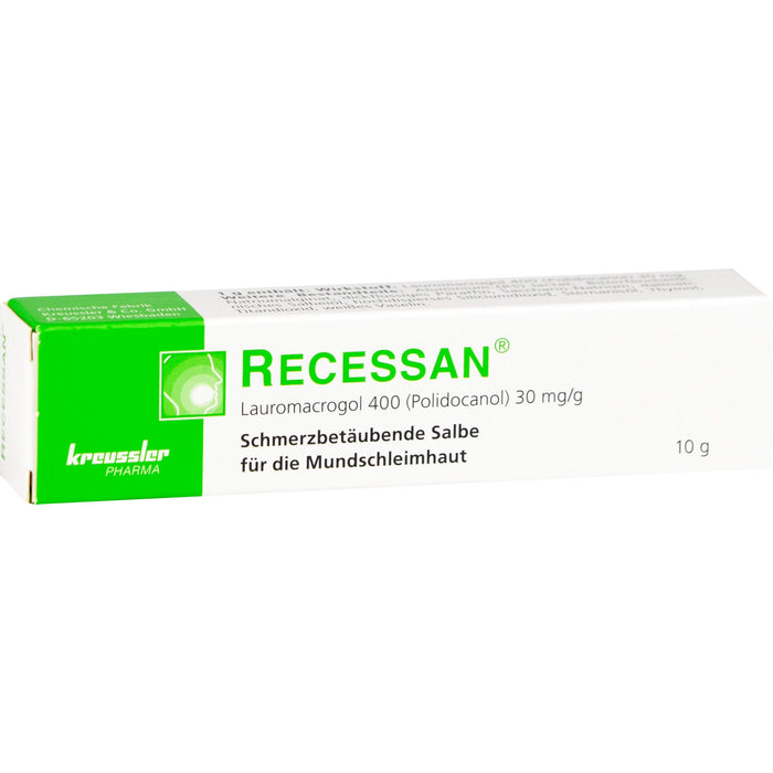 RECESSAN schmerzbetäubende Salbe, 10 g Ointment