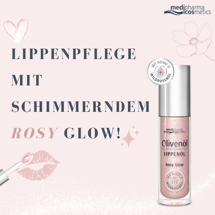Olivenöl Lippenöl Rosy Glow, 4 ml, 4 ml Huile