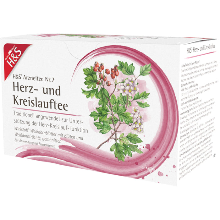 H&S Herz- und Kreislauftee Arzneitee Nr. 7, 20 pcs. Filter bag