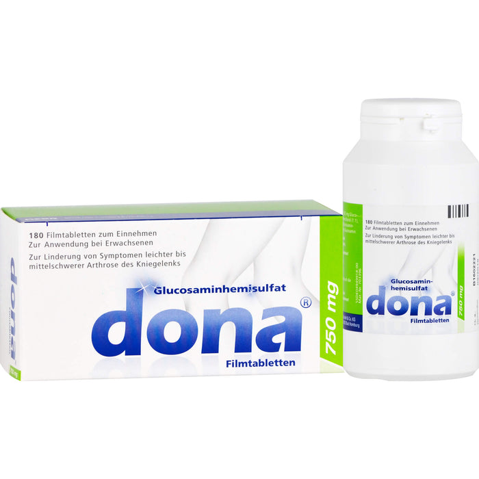 Dona 750 mg Filmtabletten bei leichter bis mittelschwerer Arthrose des Kniegelenks, 180 pc Tablettes