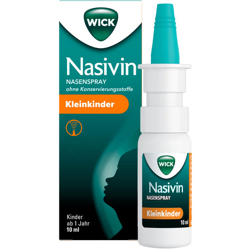 Nasivin Nasenspray ohne Konservierungsstoffe für Kleinkinder von 1 bis 6 Jahren, 10 ml Lösung