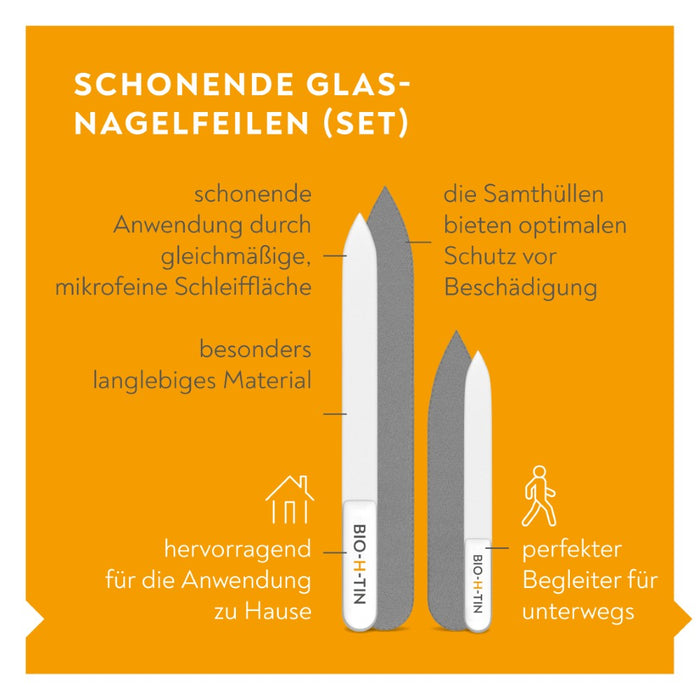 BIO-H-TIN Glas-Nagelfeile Set, 1 pcs. File