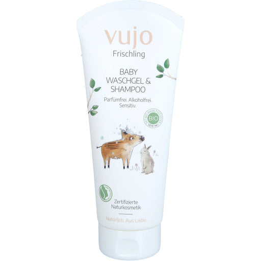 Vujo Frischling Baby Waschgel & Shampoo, 200 ml Gel