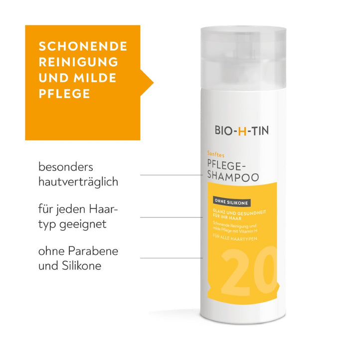 BIO-H-TIN Sanftes Pflege-Shampoo, 200 ml Shampoing