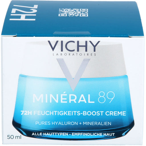 VICHY Minéral 89 72H Feuchtigkeits-Boost-Creme mit Duft, 50 ml Creme