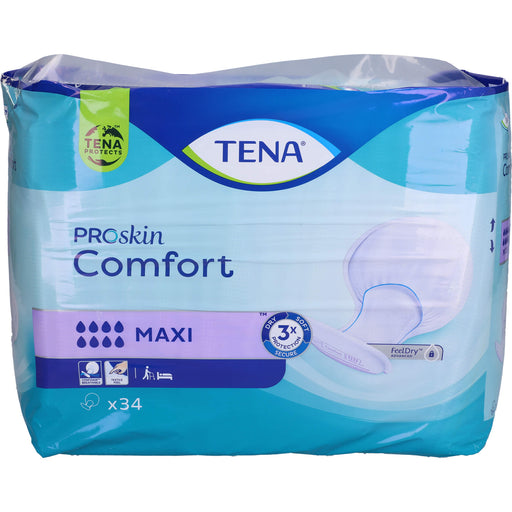 TENA PROSkin Comfort Maxi Vorlagen bei schwerer bis sehr schwerer Harninkontinenz, 34 St. Einlagen