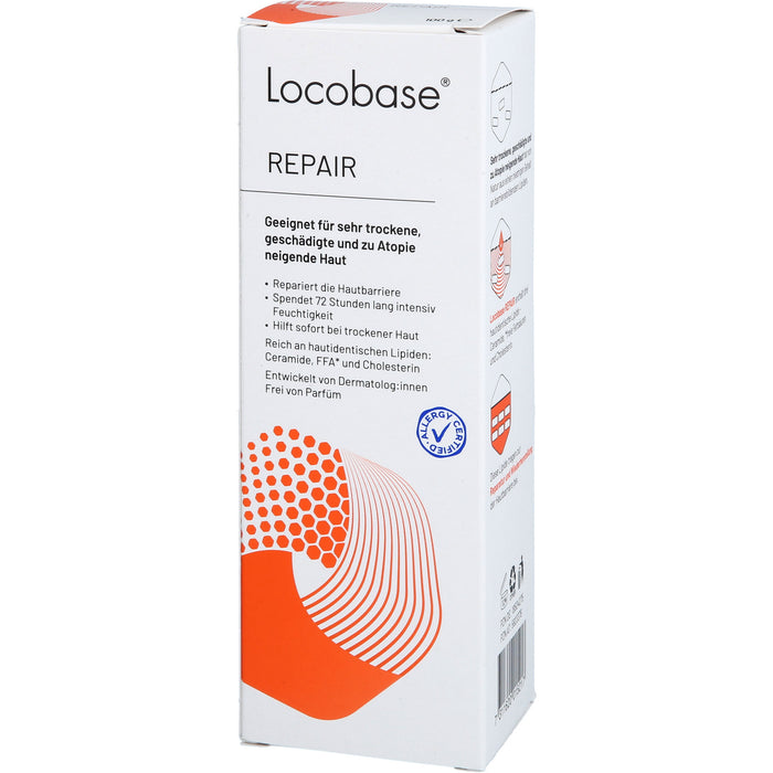 Locobase Repair Creme für sehr trockene, geschädigte, zu Atopie neigende Haut, 100 g Cream