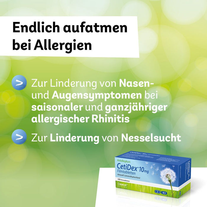 CetiDex 10 mg bei Allergien, 100 pcs. Tablets