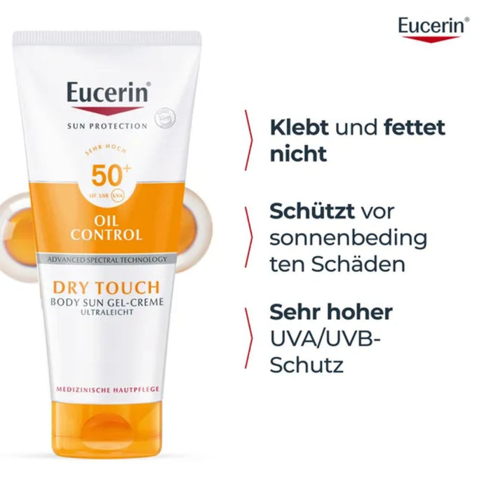 Eucerin Dry Touch Sun Gel-Creme ultraleicht LSF 50+, 200 ml Crème