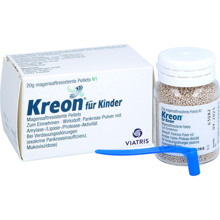 Kreon  für Kinder, Magensaftresistente Pellets, 20 g Poudre