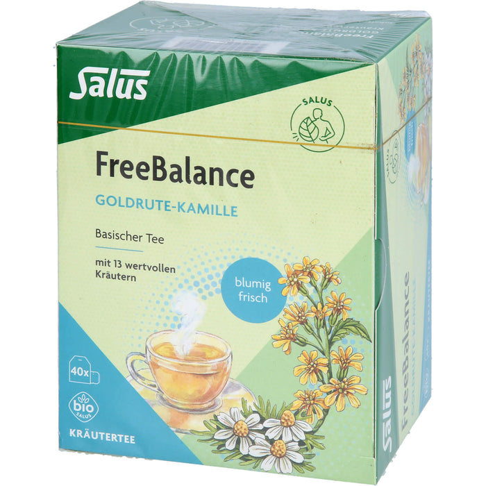 Salus FreeBalance Goldrute-Kamille basischer Tee mit 13 wertvollen Kräutern, 40 pc Sachets