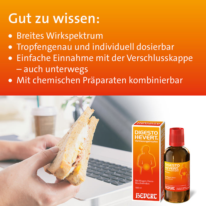 Digesto Hevert Verdauungstropfen, 100 ml Lösung