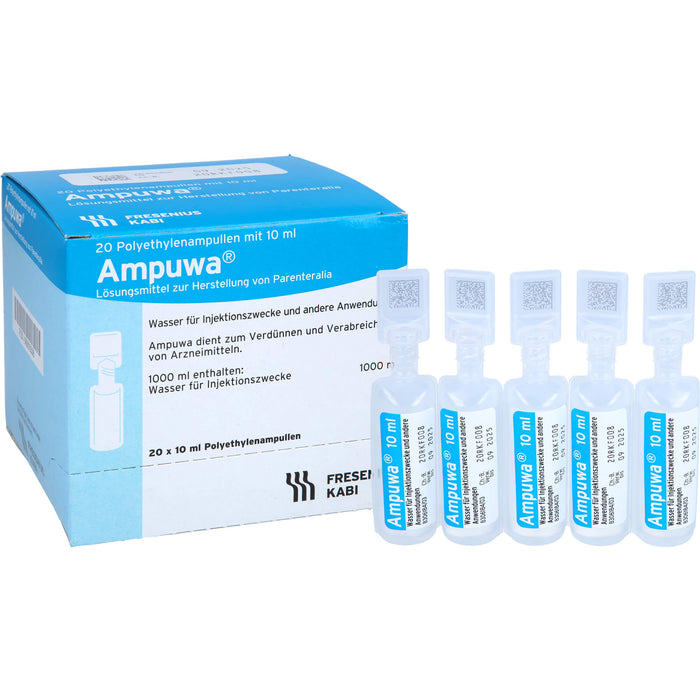 Ampuwa , Lösungsmittel zur Herstellung von Parenteralia Polyethylenampullen, 10 ml, 200 ml Solution