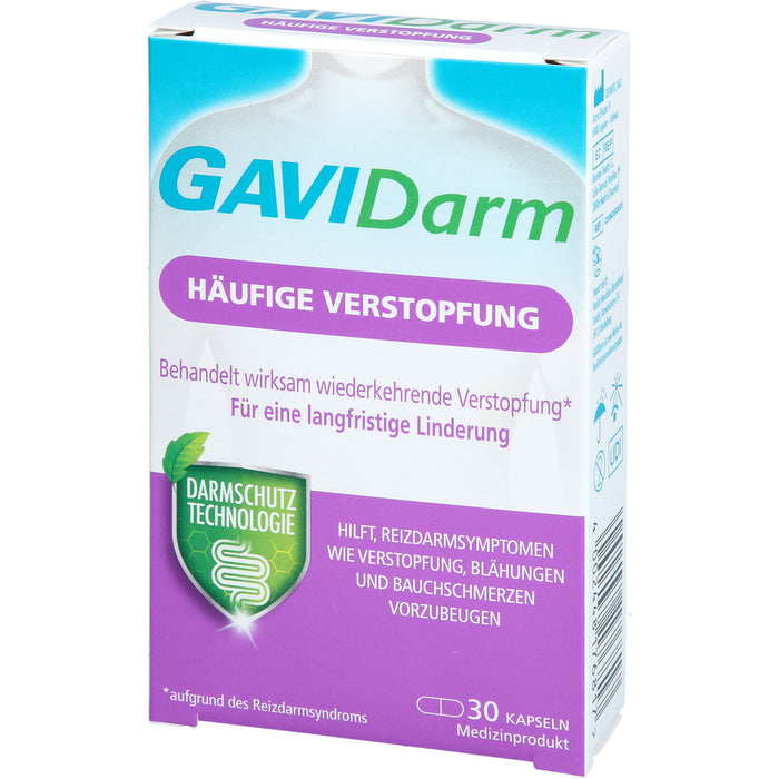 GAVIDarm Häufige Verstopfung Kapseln bei wiederkehrenden Darmbeschwerden, 30 St. Kapseln