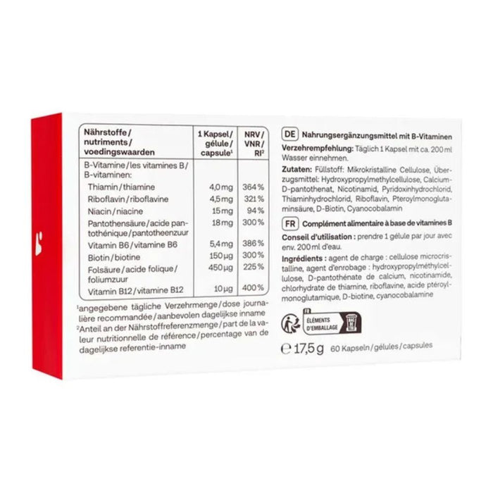 Redcare Vitamin B Komplex Forte Kapseln, 60 St. Kapseln