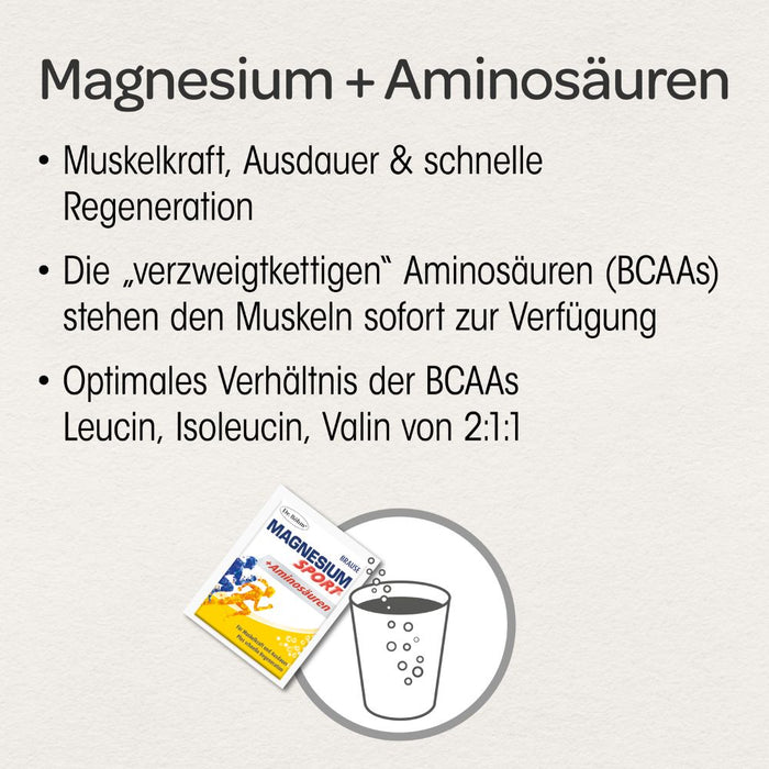 Dr. Böhm Magnesium Sport + Aminosäuren, 14 pc Granules
