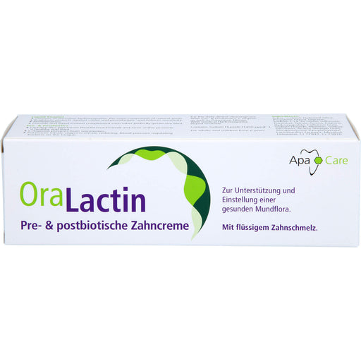 OraLactin Pre- und Postbiotische Zahncreme zur Unterstützung und Einstellung einer gesunden Mundflora, 75 ml Creme