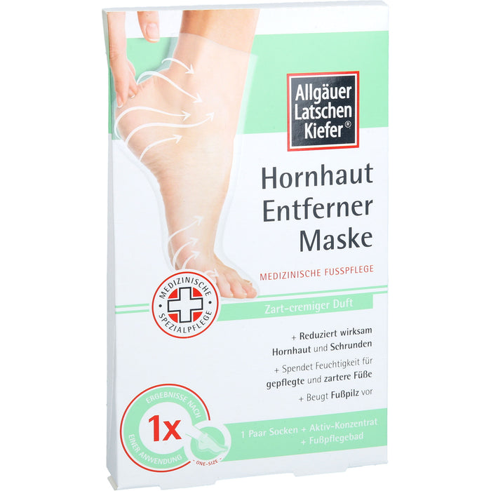 ALLGÄUER LATSCHENKIEFER Hornhaut Entf.Maske cremig Set, 1 pcs. Cream