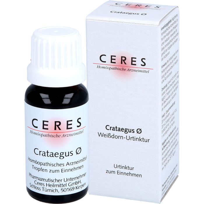CERES Crataegus ø Urtinktur, 20 ml Solution
