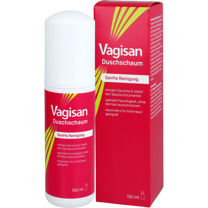 Vagisan Duschschaum zur sanften Reinigung des äußeren Intimbereichs, 150 ml Schaum