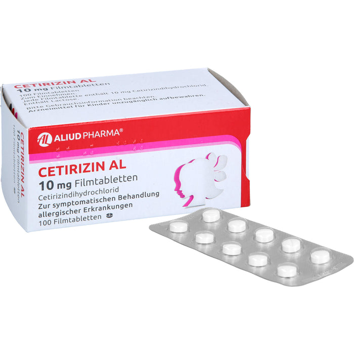 Cetirizin AL 10 mg Filmtabletten, 100 pc Tablettes