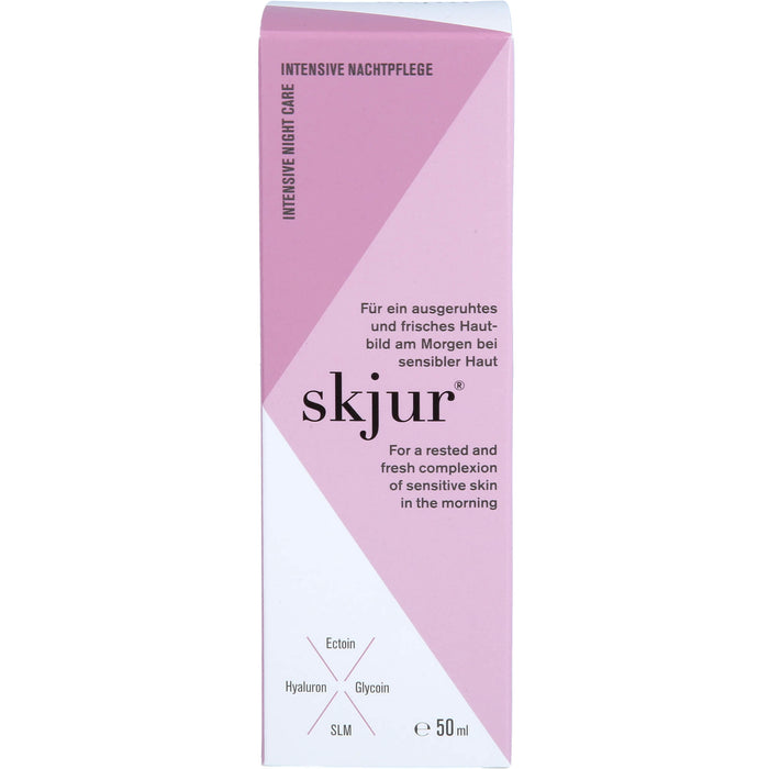 Skjur Intensive Nachtpflege für ein ausgeruhtes und frisches Hautbild bei sensibler Haut, 50 ml Creme
