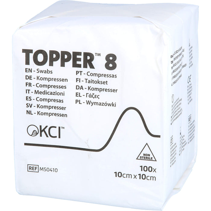 TOPPER 8 UNST 10 X 10 cm 50410, 100 pcs. Compresses