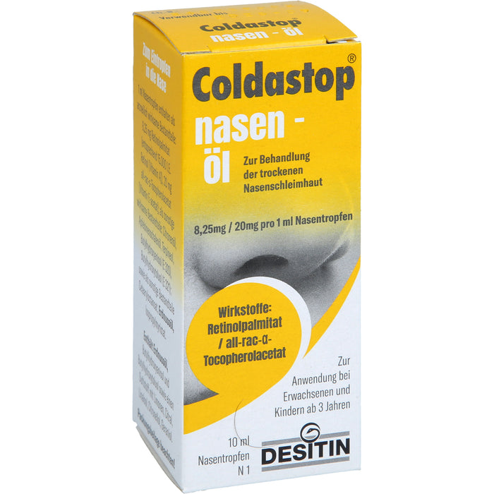 Coldastop Nasen-Öl bei trockener Nasenschleimhaut, 10 ml Öl