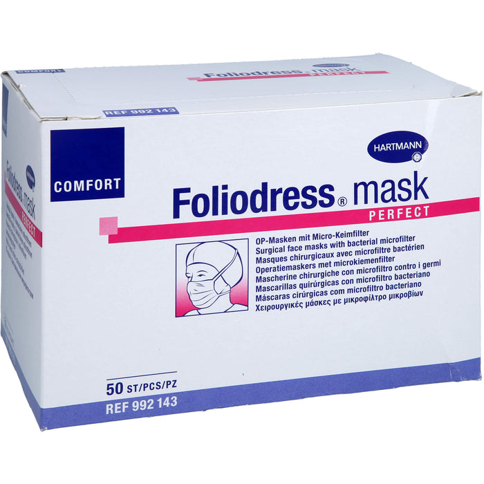 Foliodress mask comfort perfect grün OP-Masken, 50 St. Masken