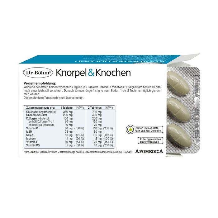 Dr. Böhm Knorpel & Knochen, 120 pc Tablettes