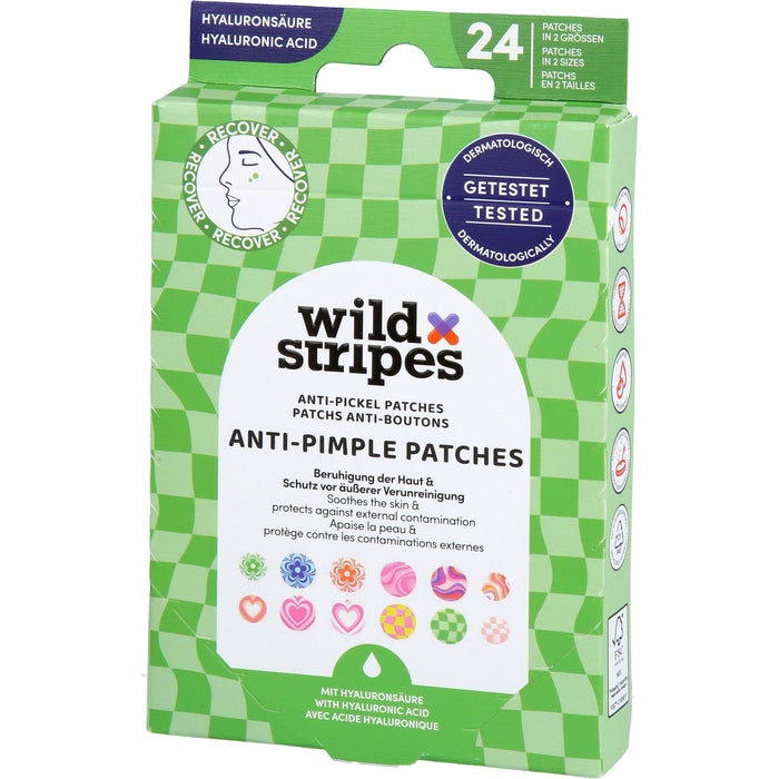 Wild Stripes Anti-Pickel Patches Groovy Recover, 24 St. Pflaster